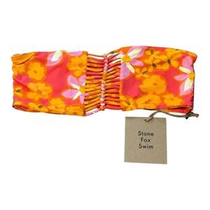 NEW Stone‎ Fox Swim Women’s Large Inez Bikini Top Lei Lei NWT